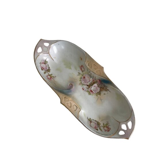 Gebruder Heubach IPF Germany Celery Dish Antique Relish Nut Candy Tray 11.75" - Picture 9 of 11